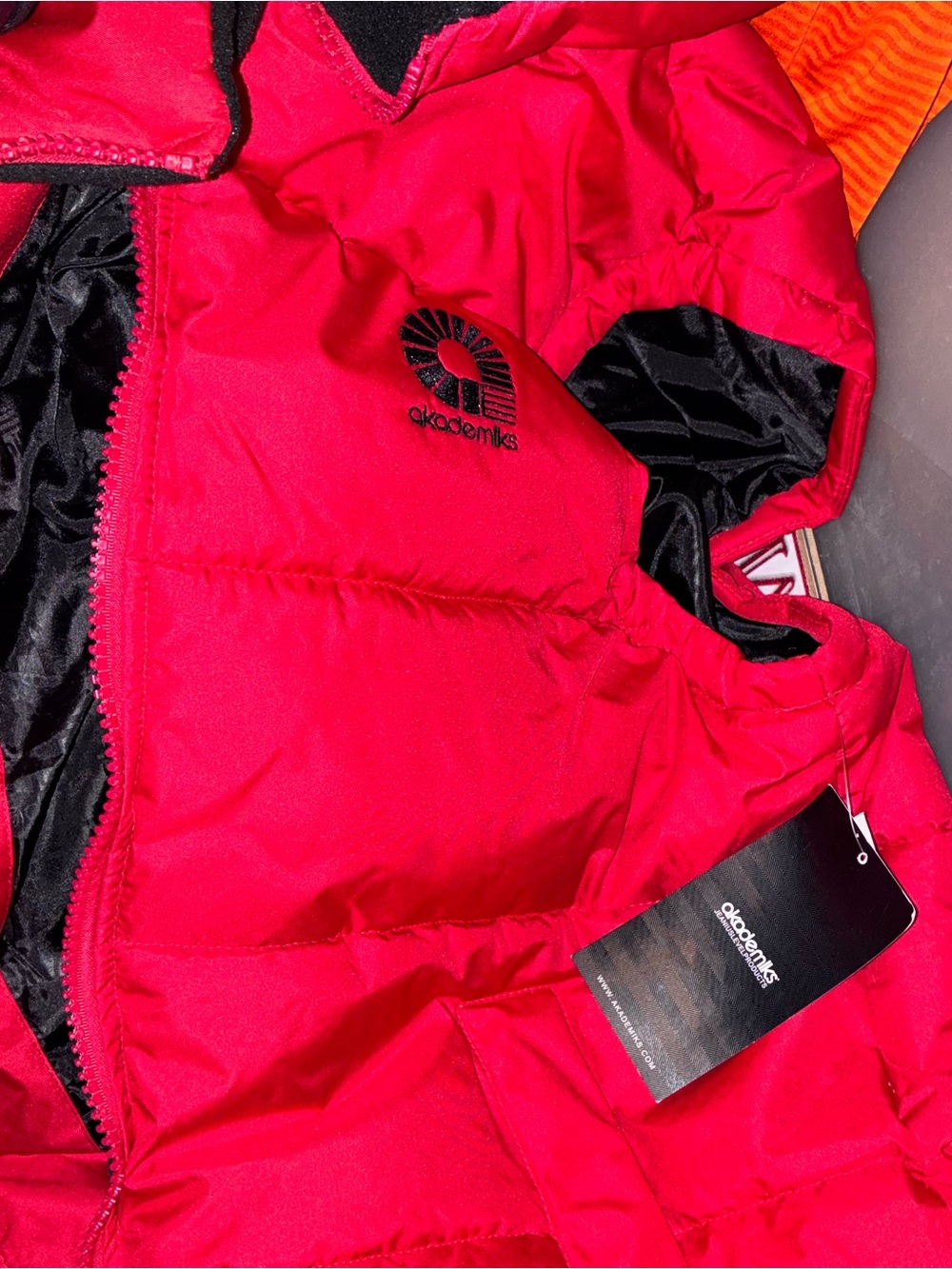 Akademiks Hot Red Men's Puffer Jacket